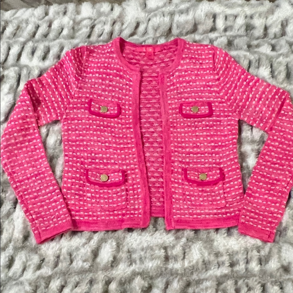 Lilly Pulitzer Pink Cardigan Sweater